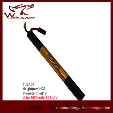 Military Firefox-1500 11.1V-15c Li-Po Li-Polymer Stick Battery